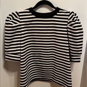 Who What Wear Monochrome Striped Sweater